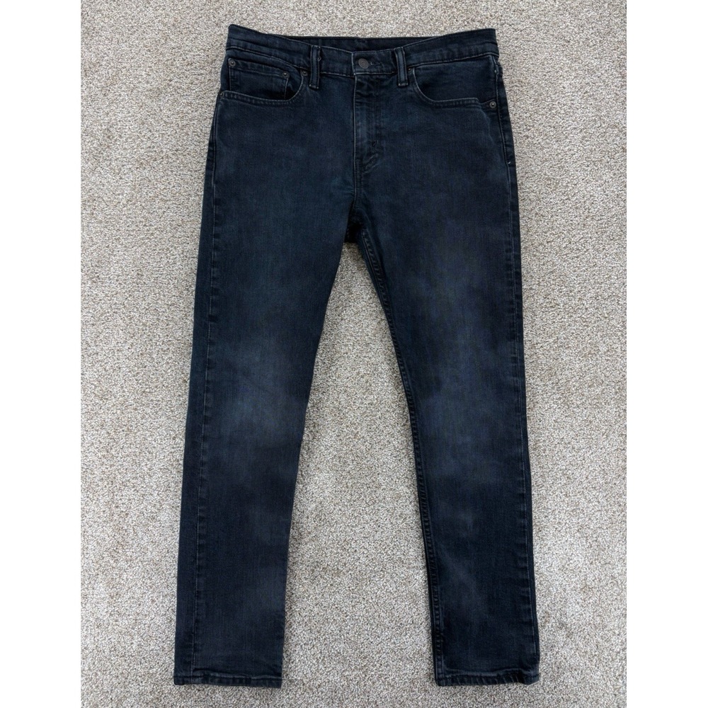 Levis 512 Slim Taper Jeans Mens 32x30 Blue Faded Dark Resin Wash Stretch Denim